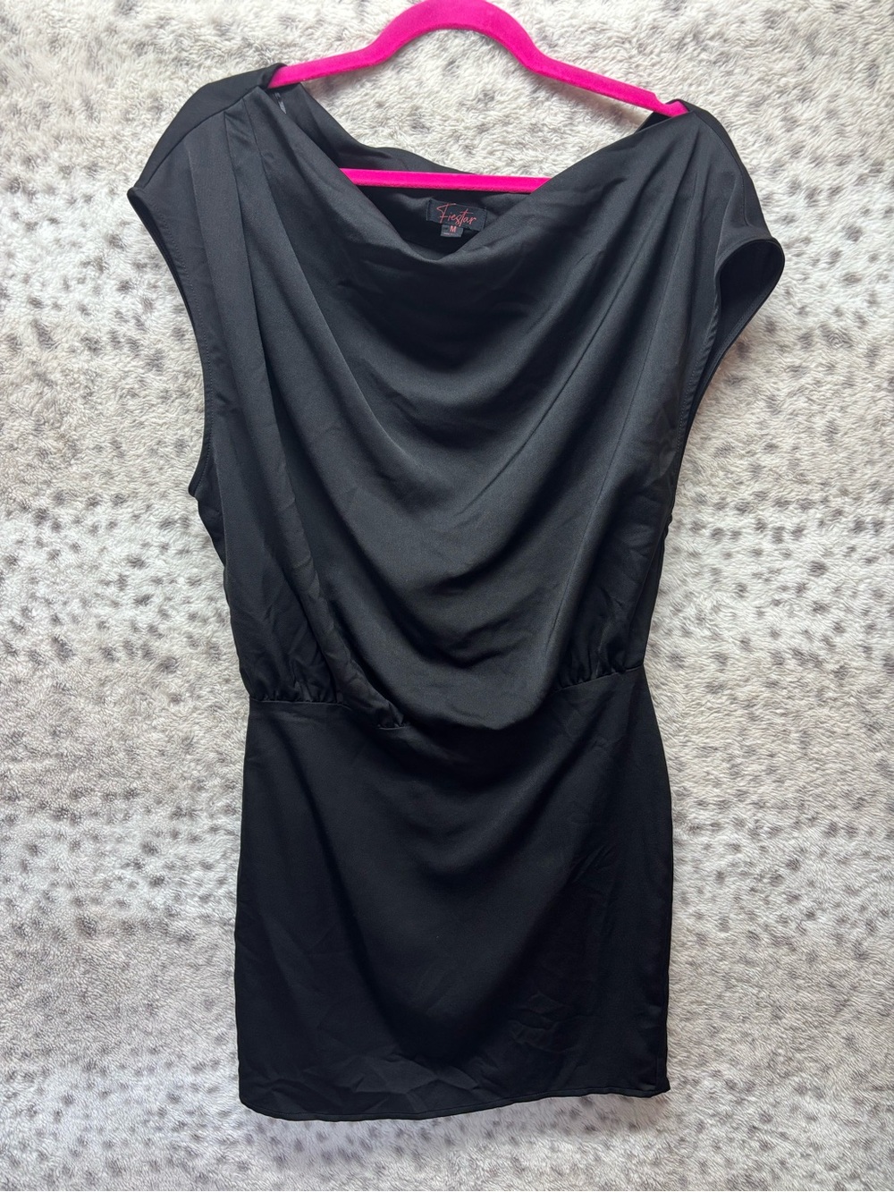 FIESTAR COWL NECK DRESS